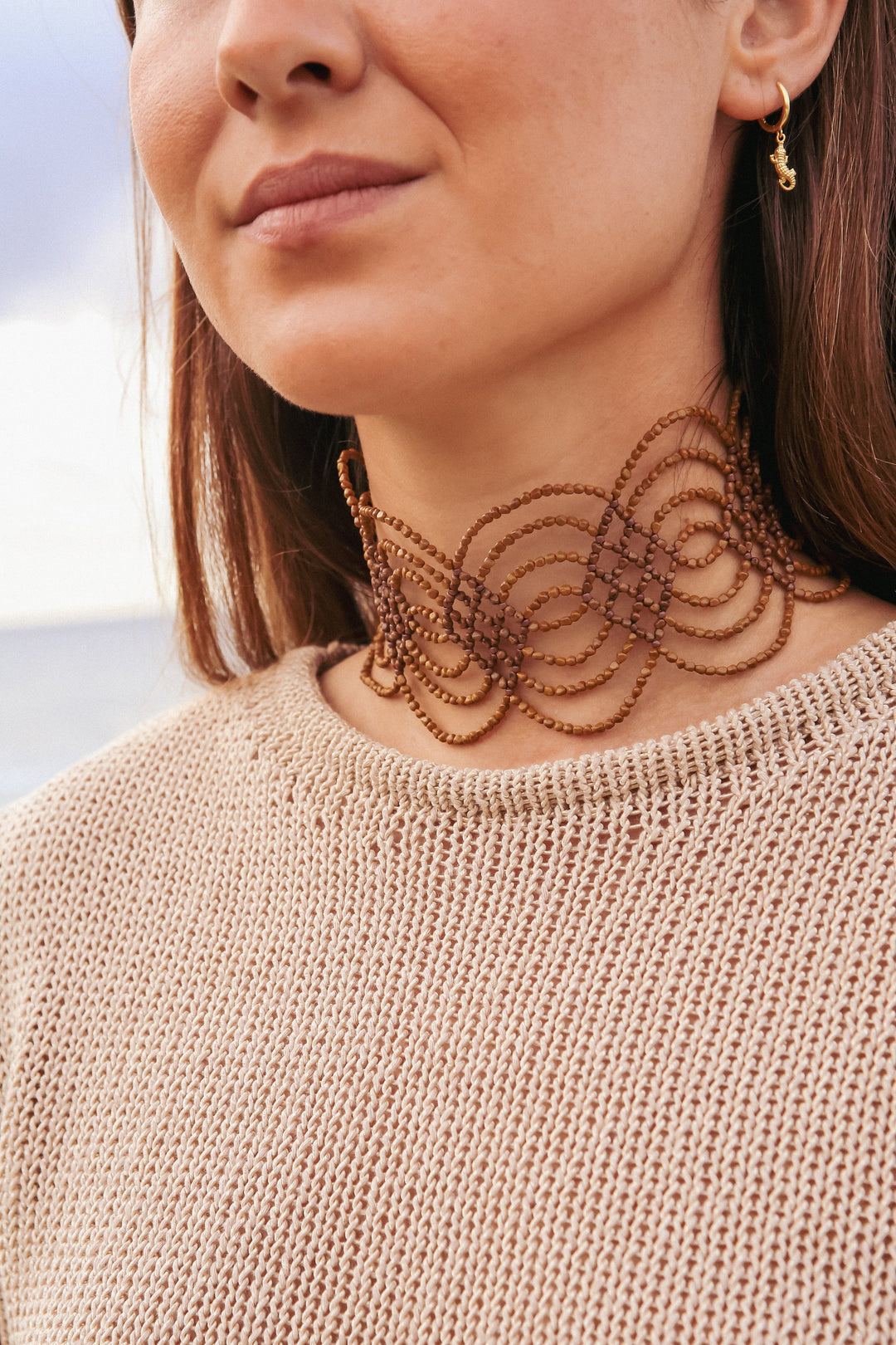 Choker BIkam Tierra/Café