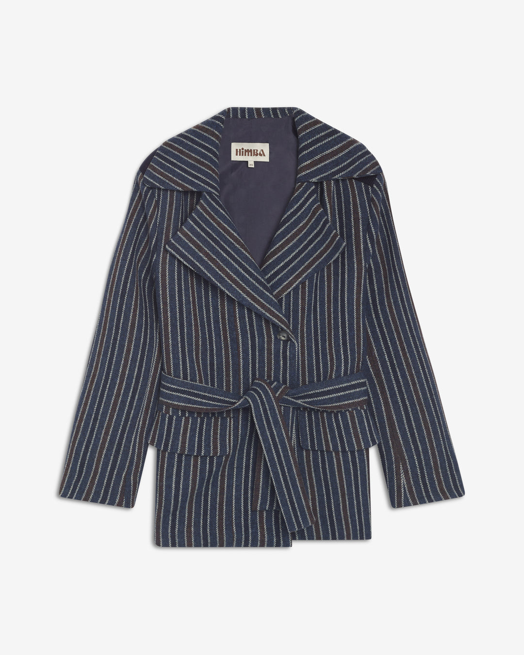 CHAQUETÓN BALLOON LANA RAYAS