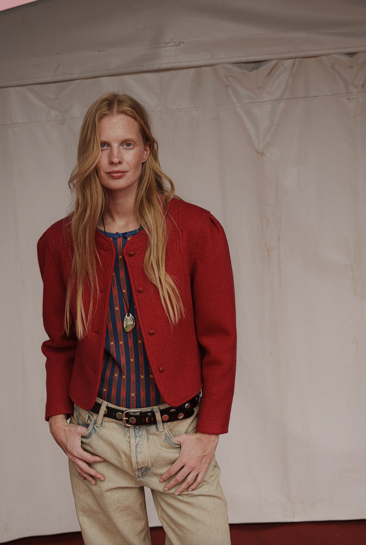 CHAQUETA CLOWN AUSTRIACA ROJA