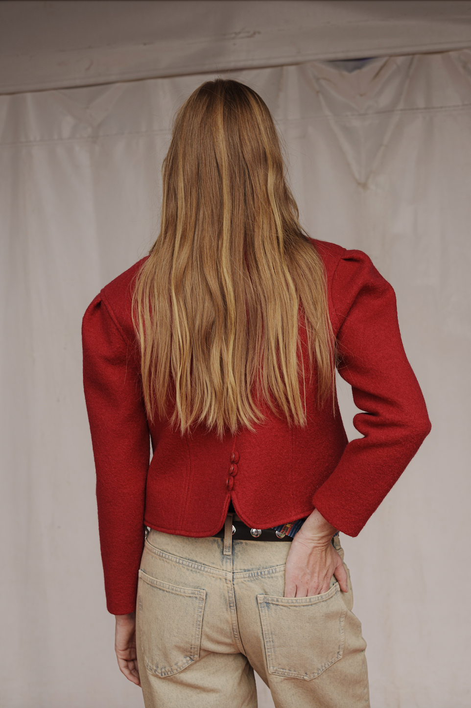 CHAQUETA CLOWN AUSTRIACA ROJA