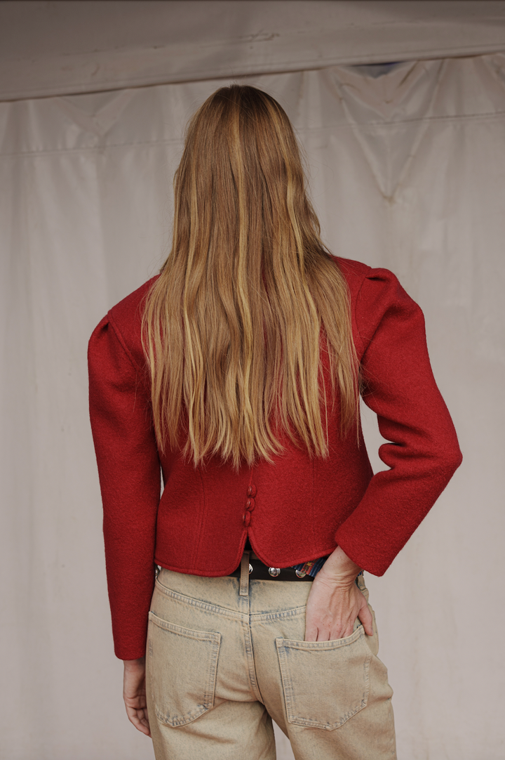 CHAQUETA CLOWN AUSTRIACA ROJA